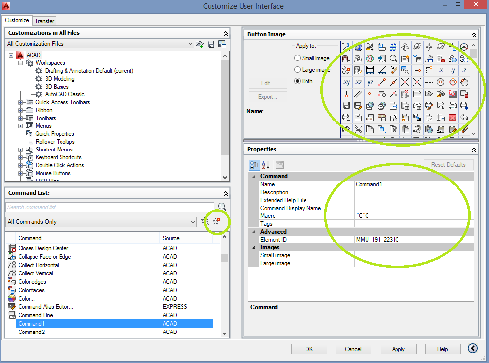 Customize user interface Customize user interface