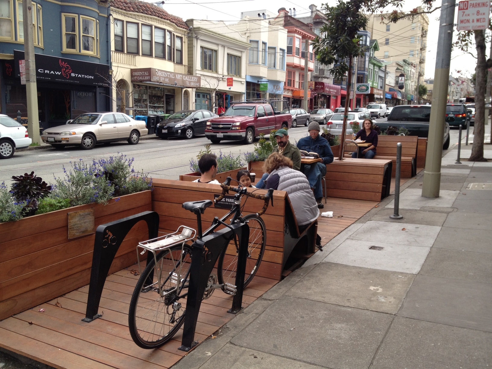 Parklets em São Francisco parklets